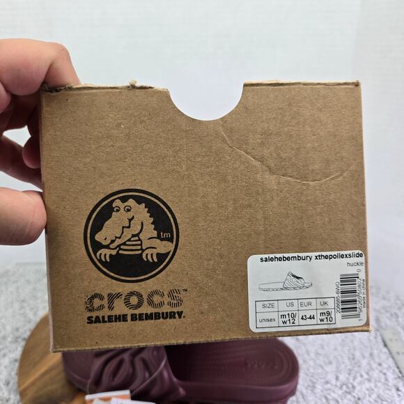 Crocs Mens 10 Salehe Bembury Pollex Slide Huckle Burgundy Casual Lifestyle Daily main image 15